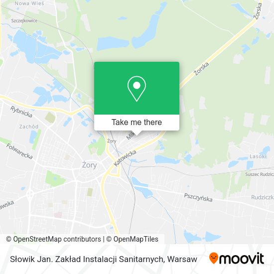 Słowik Jan. Zakład Instalacji Sanitarnych map