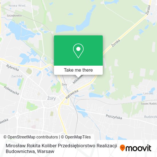 Mirosław Rokita Koliber Przedsiębiorstwo Realizacji Budownictwa map