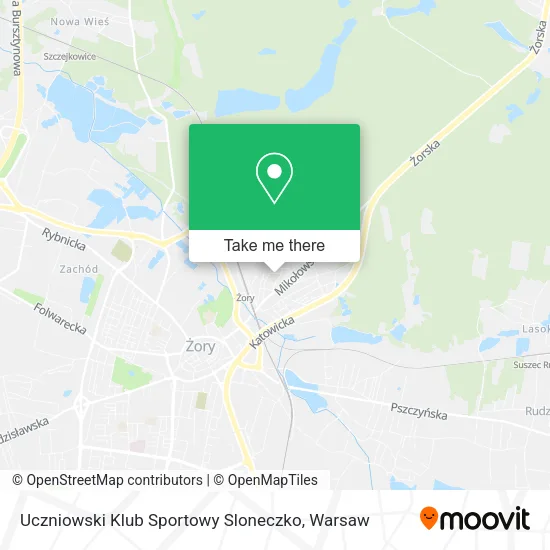 Карта Uczniowski Klub Sportowy Sloneczko