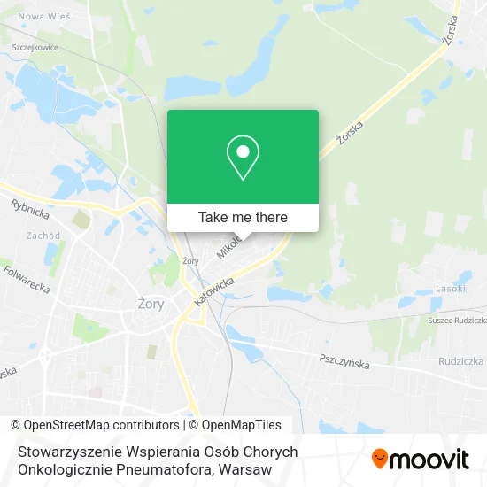 Карта Stowarzyszenie Wspierania Osób Chorych Onkologicznie Pneumatofora