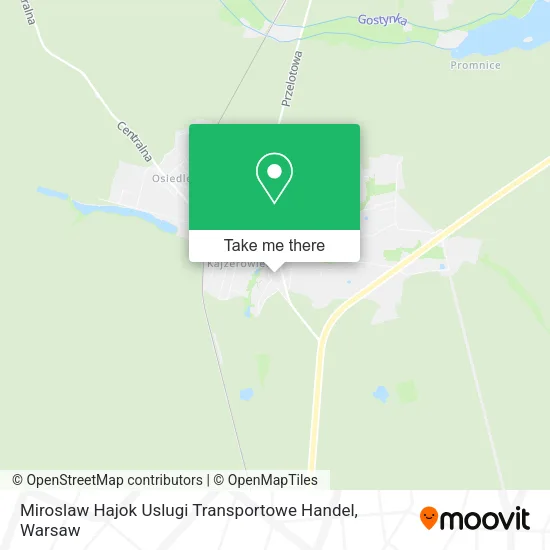 Карта Miroslaw Hajok Uslugi Transportowe Handel
