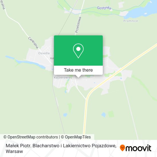 Małek Piotr. Blacharstwo i Lakiernictwo Pojazdowe map