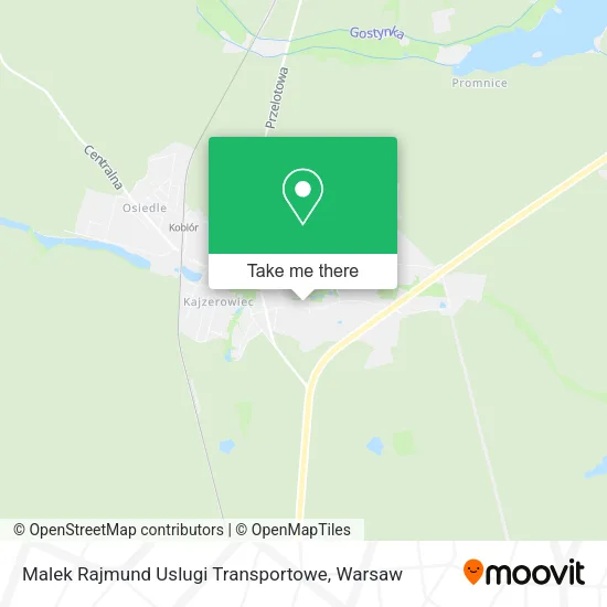 Карта Malek Rajmund Uslugi Transportowe