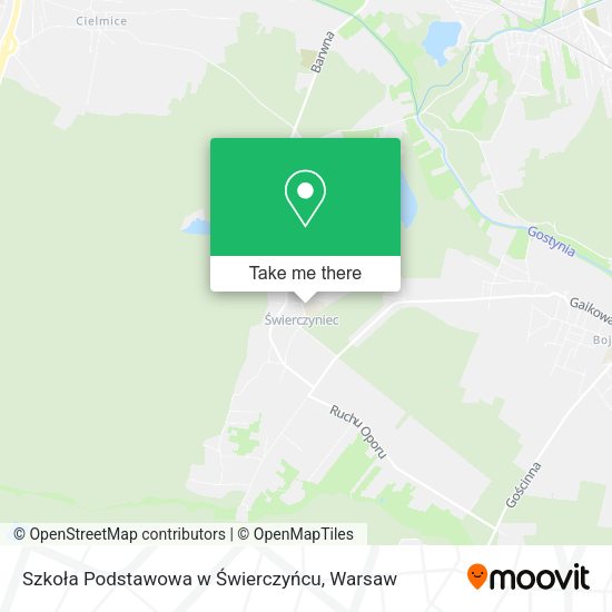 Szkoła Podstawowa w Świerczyńcu map