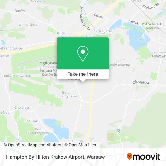 Hampton By Hilton Krakow Airport map