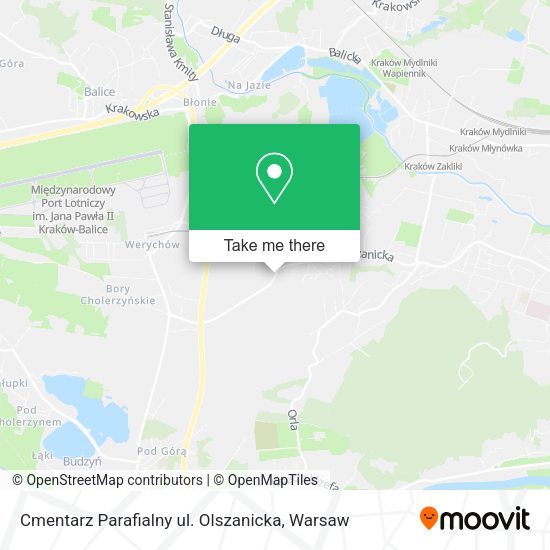 Cmentarz Parafialny ul. Olszanicka map