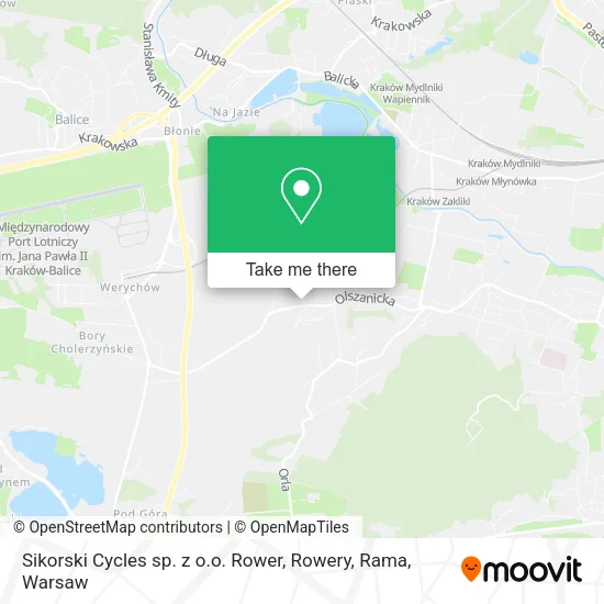 Карта Sikorski Cycles sp. z o.o. Rower, Rowery, Rama