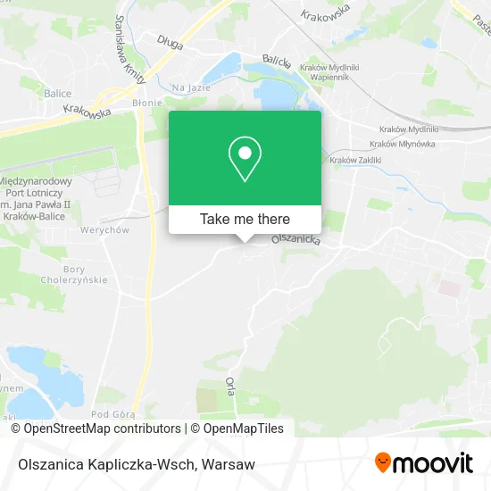 Карта Olszanica Kapliczka-Wsch