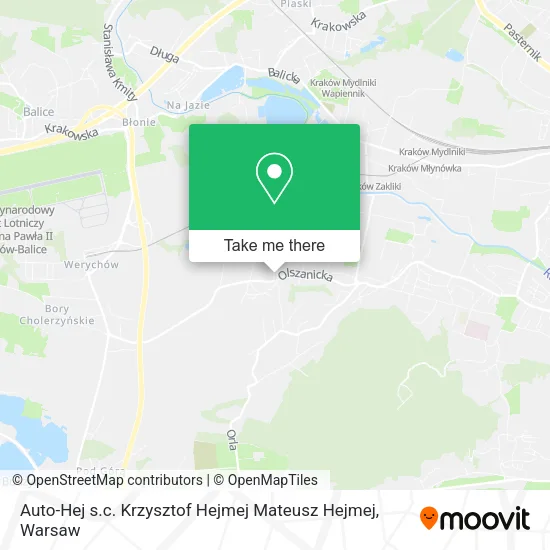 Карта Auto-Hej s.c. Krzysztof Hejmej Mateusz Hejmej