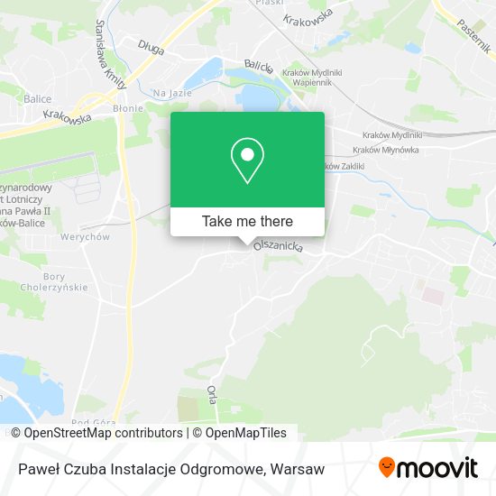 Paweł Czuba Instalacje Odgromowe map