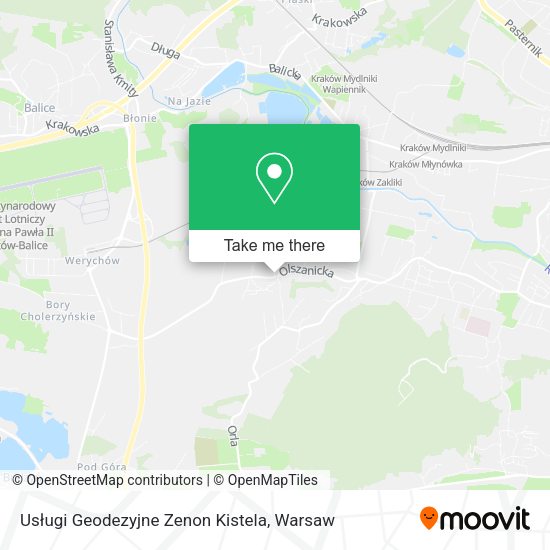 Usługi Geodezyjne Zenon Kistela map