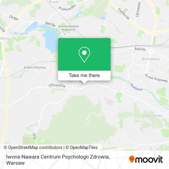 Iwona Nawara Centrum Psychologii Zdrowia map