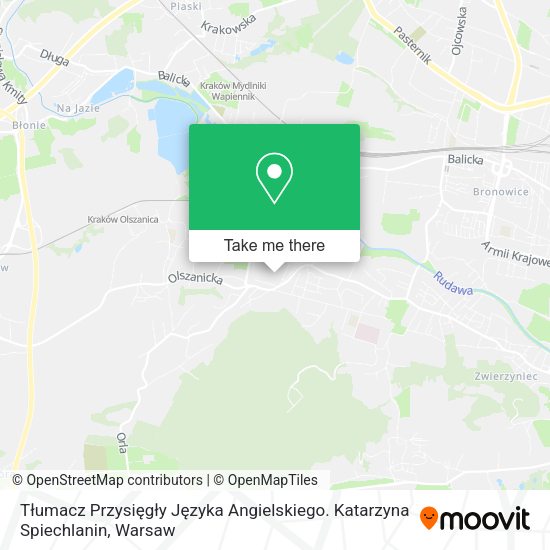 Tłumacz Przysięgły Języka Angielskiego. Katarzyna Spiechlanin map