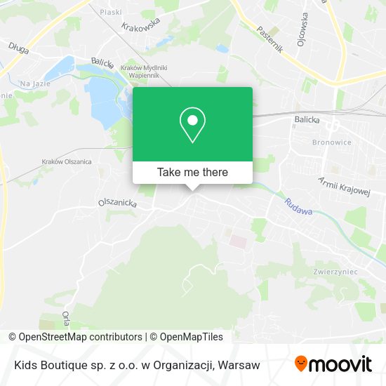 Kids Boutique sp. z o.o. w Organizacji map