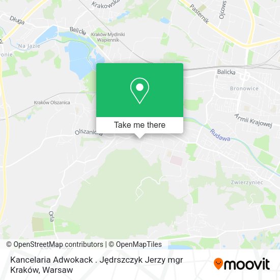 Kancelaria Adwokack . Jędrszczyk Jerzy mgr Kraków map