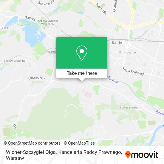 Wicher-Szczygieł Olga. Kancelaria Radcy Prawnego map