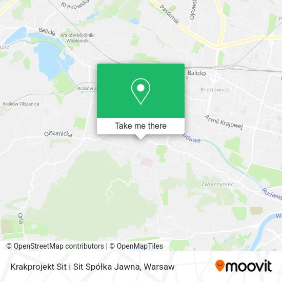 Карта Krakprojekt Sit i Sit Spółka Jawna
