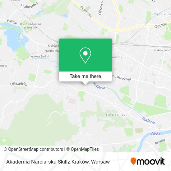 Akademia Narciarska Skillz Kraków map