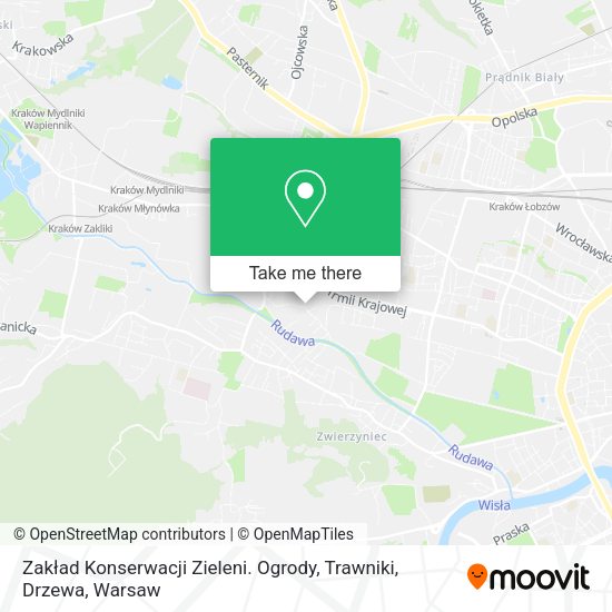 Zakład Konserwacji Zieleni. Ogrody, Trawniki, Drzewa map