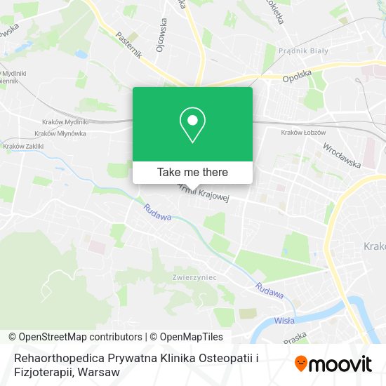 Rehaorthopedica Prywatna Klinika Osteopatii i Fizjoterapii map