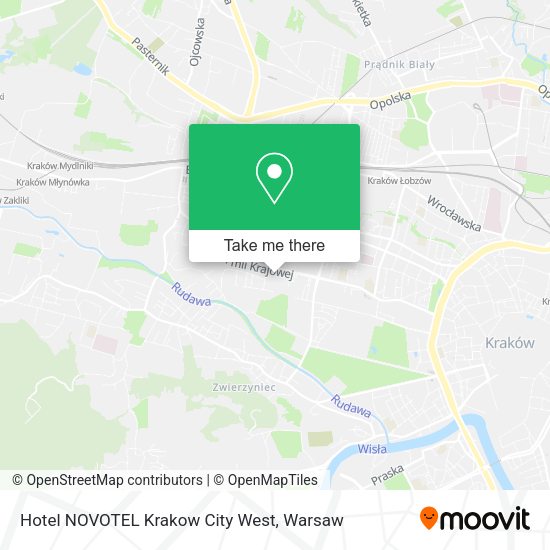 Hotel NOVOTEL Krakow City West map