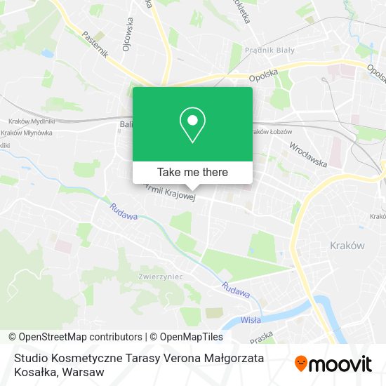 Карта Studio Kosmetyczne Tarasy Verona Małgorzata Kosałka