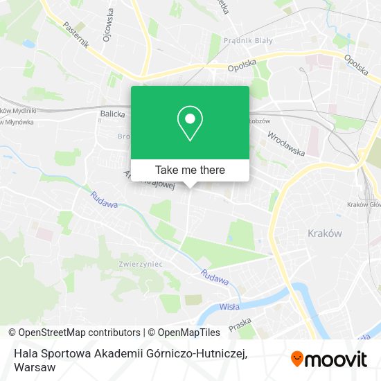 Hala Sportowa Akademii Górniczo-Hutniczej map