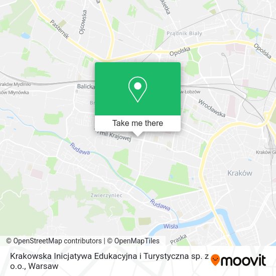 Krakowska Inicjatywa Edukacyjna i Turystyczna sp. z o.o. map