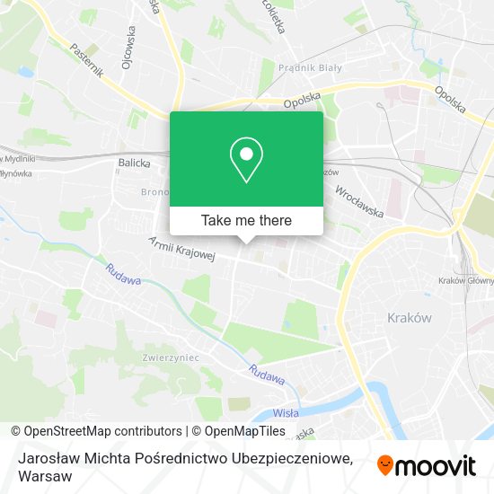 Jarosław Michta Pośrednictwo Ubezpieczeniowe map