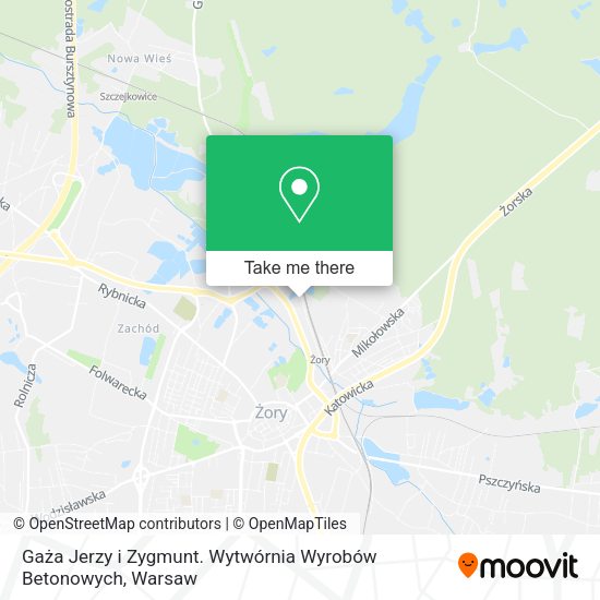 Gaża Jerzy i Zygmunt. Wytwórnia Wyrobów Betonowych map