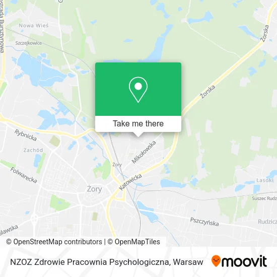 Карта NZOZ Zdrowie Pracownia Psychologiczna