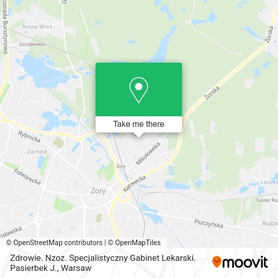 Zdrowie. Nzoz. Specjalistyczny Gabinet Lekarski. Pasierbek J. map