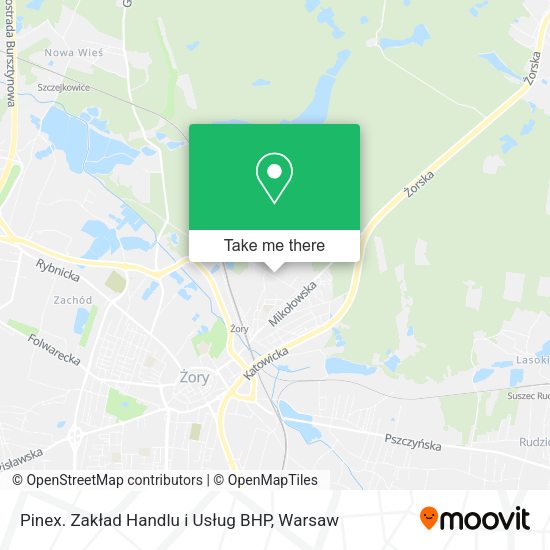Pinex. Zakład Handlu i Usług BHP map