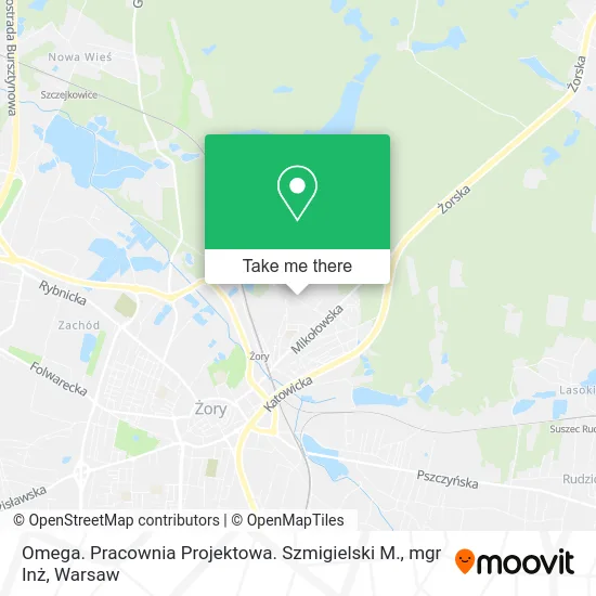 Карта Omega. Pracownia Projektowa. Szmigielski M., mgr Inż