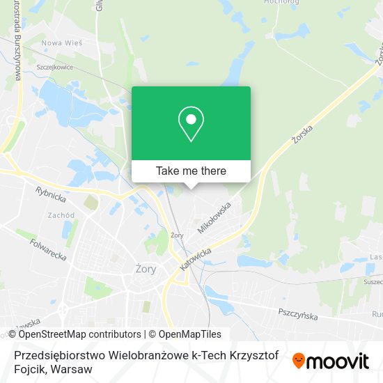 Przedsiębiorstwo Wielobranżowe k-Tech Krzysztof Fojcik map