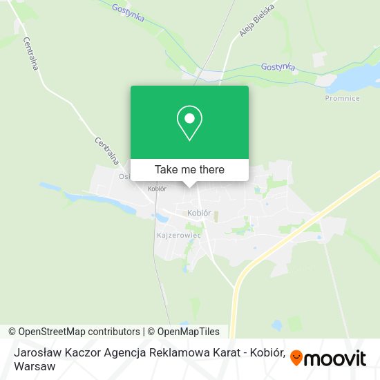 Jarosław Kaczor Agencja Reklamowa Karat - Kobiór map