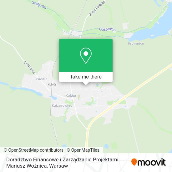 Doradztwo Finansowe i Zarządzanie Projektami Mariusz Woźnica map