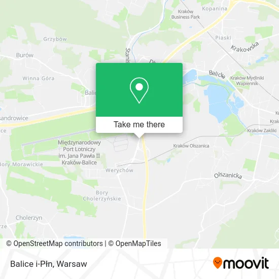 Карта Balice i-Płn