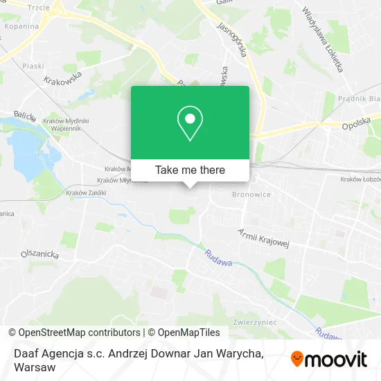 Карта Daaf Agencja s.c. Andrzej Downar Jan Warycha