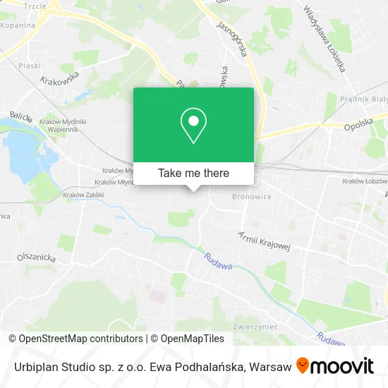 Карта Urbiplan Studio sp. z o.o. Ewa Podhalańska