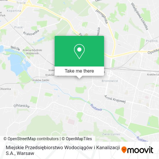 Miejskie Przedsiębiorstwo Wodociągów i Kanalizacji S.A. map