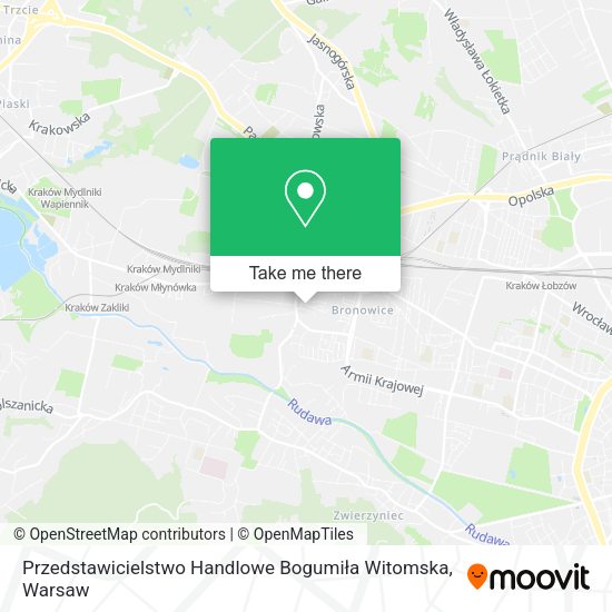 Przedstawicielstwo Handlowe Bogumiła Witomska map