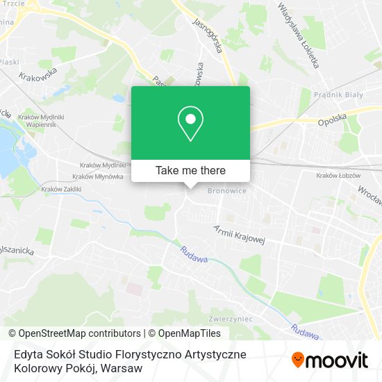 Edyta Sokół Studio Florystyczno Artystyczne Kolorowy Pokój map