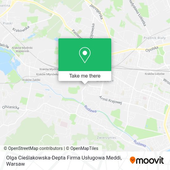 Olga Cieślakowska-Depta Firma Usługowa Meddi map