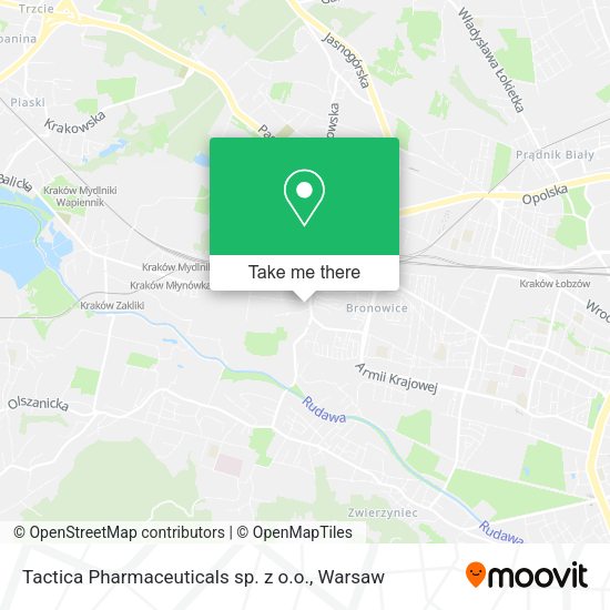 Tactica Pharmaceuticals sp. z o.o. map