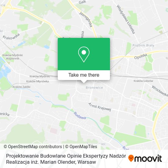 Projektowanie Budowlane Opinie Ekspertyzy Nadzór Realizacja inż. Marian Olender map