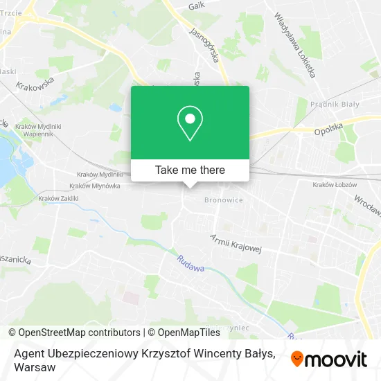 Карта Agent Ubezpieczeniowy Krzysztof Wincenty Bałys