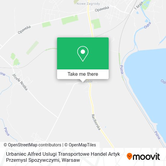 Urbaniec Alfred Uslugi Transportowe Handel Artyk Przemysl Spozywczymi map