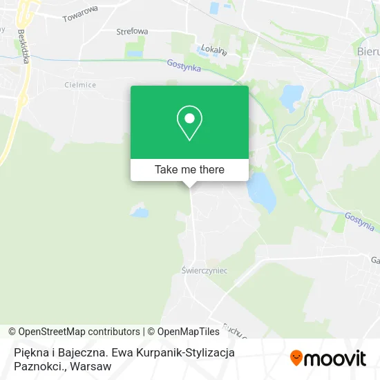 Карта Piękna i Bajeczna. Ewa Kurpanik-Stylizacja Paznokci.