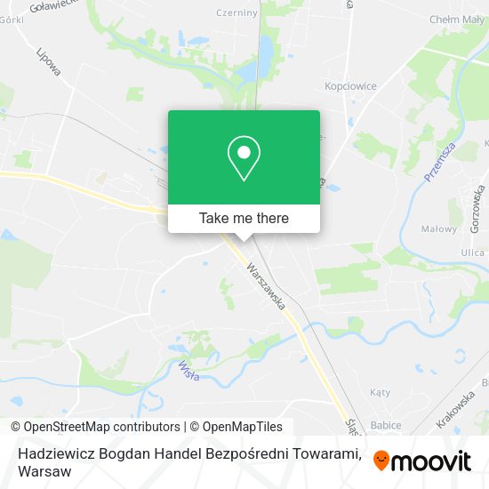 Hadziewicz Bogdan Handel Bezpośredni Towarami map